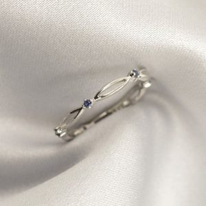 Vintage Azure Infinity Ring