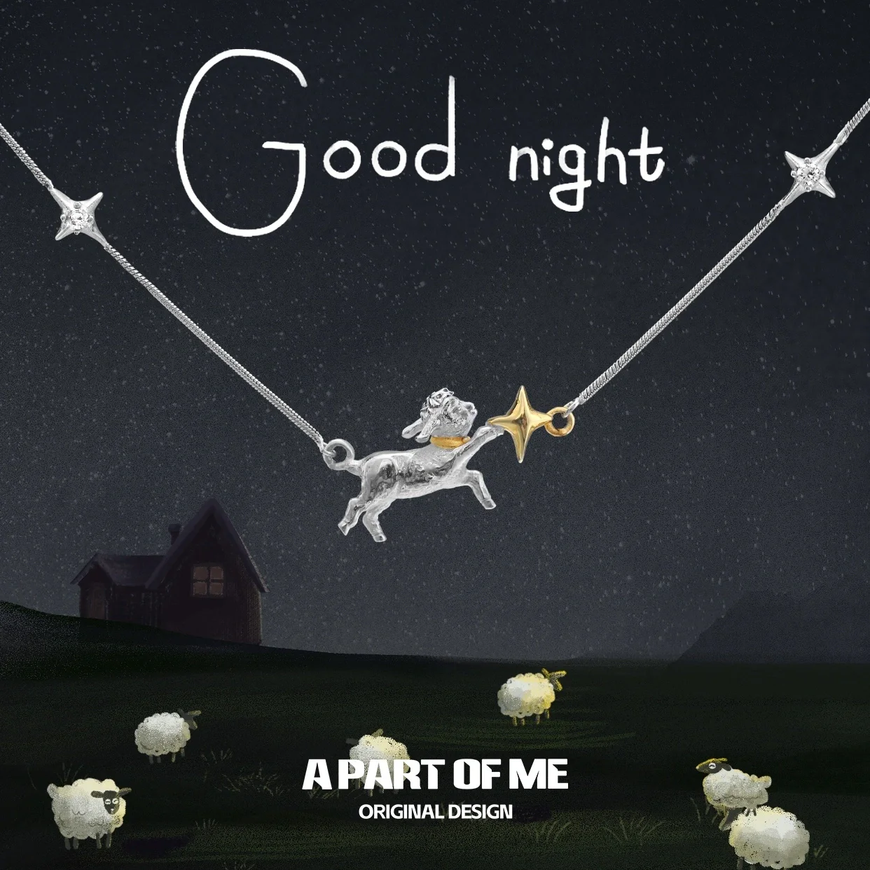Good_Night_Sheep_925_Sterling_Silver_18K_Gold_Plated_Star_Choker_Necklace_11