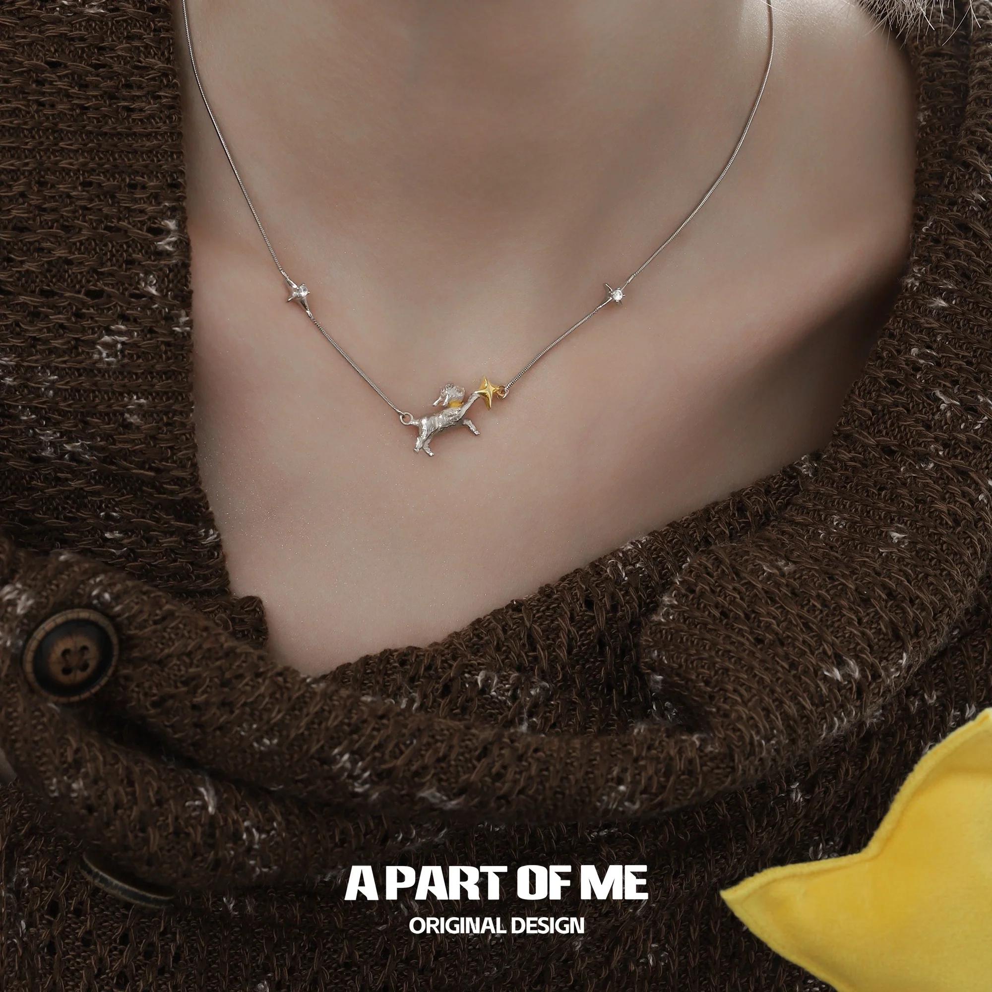 Good_Night_Sheep_925_Sterling_Silver_18K_Gold_Plated_Star_Choker_Necklace_14
